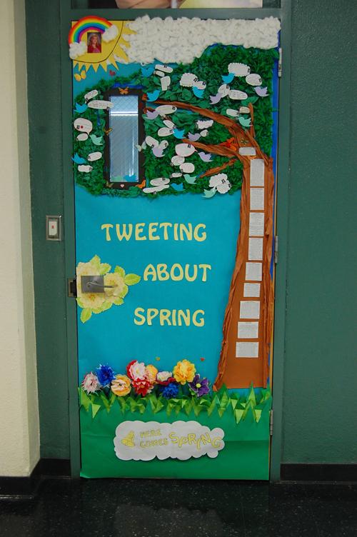 Clark Chronicle : “Ring-a-Ding-Ding, Here Comes Spring!” Door ...
