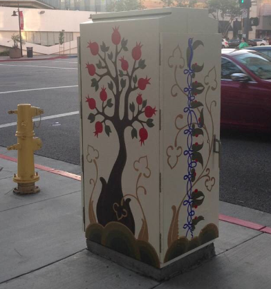 The box at the intersection of Lexington and Brand, original design by Arpine Shahkbandaryan
