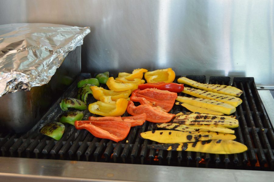 According to the cafeteria staff, Clark is the only school to grill their veggies. 
