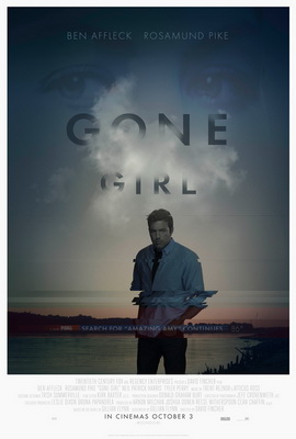Ben Affleck posing for the Gone Girl poster