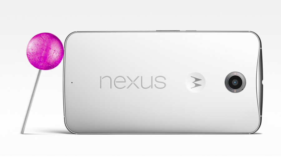 The stunning Nexus 6 appropriately beside a lollipop.