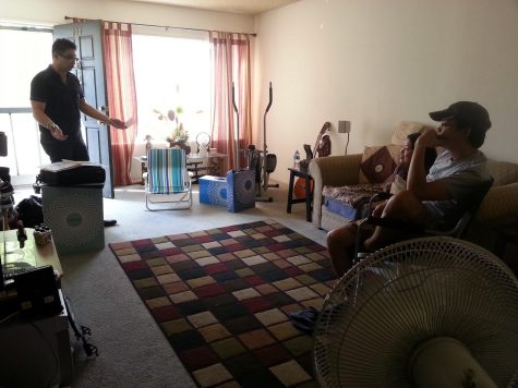 ​My training manager giving a brief overview of the products that will be demoed to my two clients.
