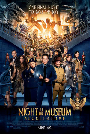 Night at the Museum 3- Secret of the Tomb. A great movie for families. 