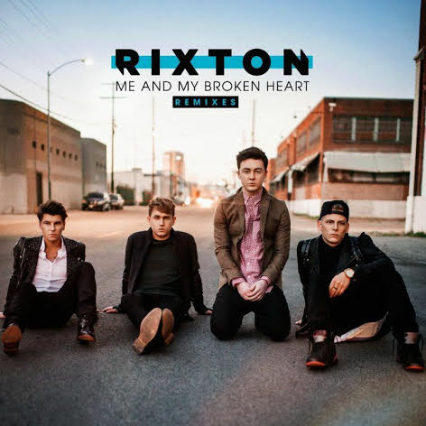 Rixton pose for the cover of their album Me and My Broken Heart