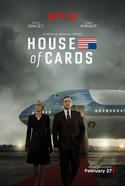 Promotional art for season 3 of House of Cards, which was released on Feb. 27.