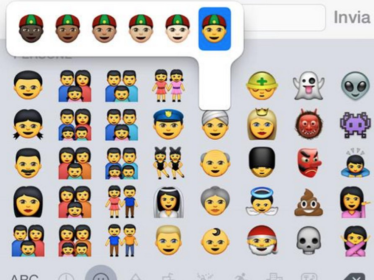 New emoji update that includes races.
