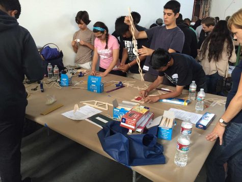 Clark and Glendale High students participating in one of the design competitions. 