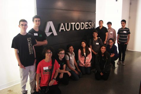 Team 696 at the Autodesk Pier 9 facility.
