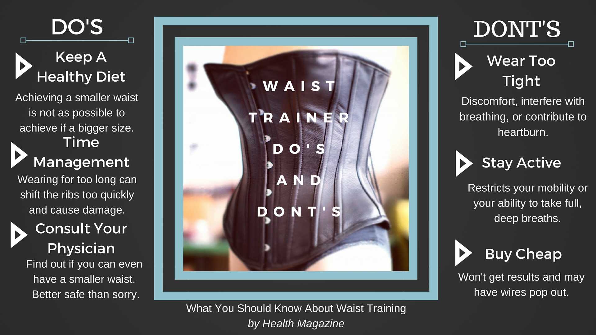 DO'S AND DONT'S OF WEARING A WAIST TRAINER 