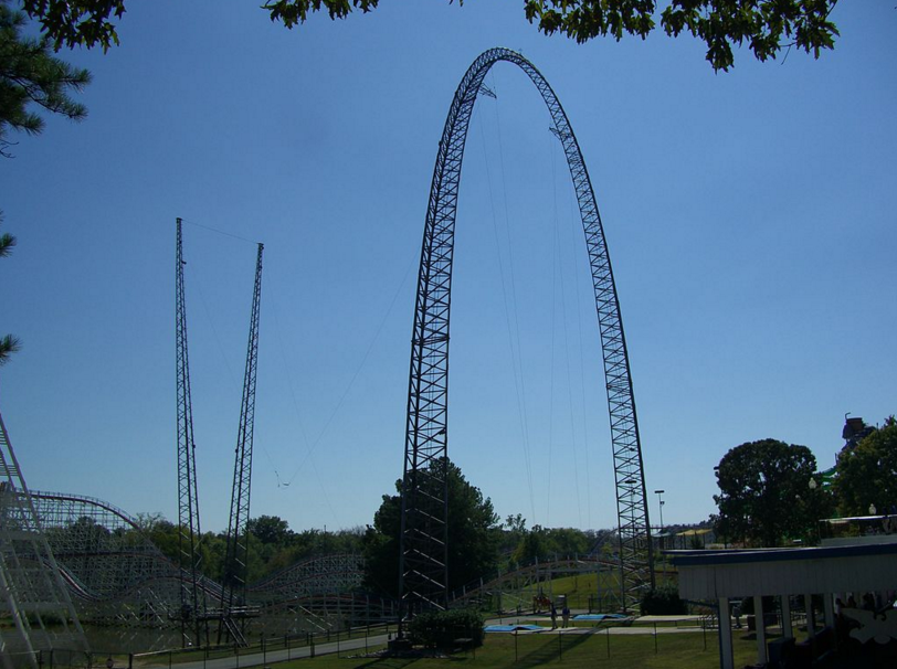 The typical structure of the attraction Dive Devil