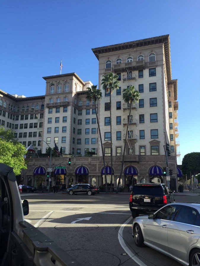 The Regent Beverly Wilshire in Beverly Hills where Richard Geres character Edward takes Julia Roberts character Vivien to give her a taste of a high class lifestyle.