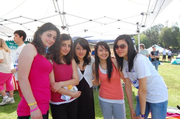 Beatrice Regner and her friends participate in the Relay for Life event while they still attended Clark. 