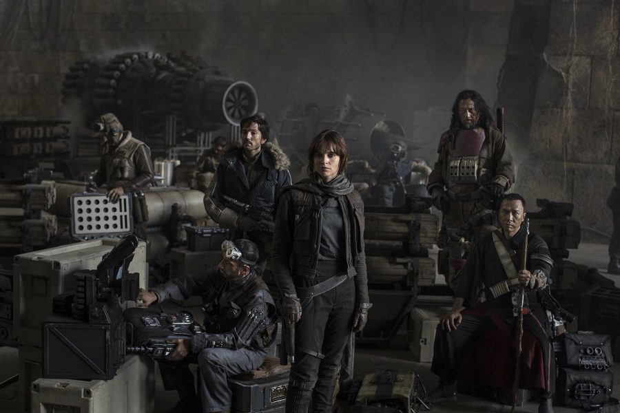 A band of rebel prepare to storm the Death Star. 