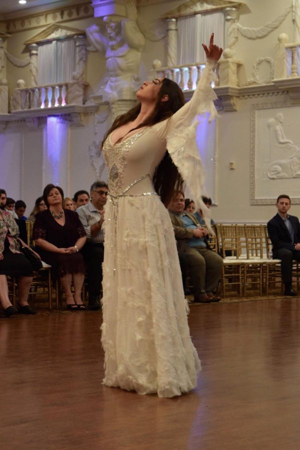 ​The dancer performed a cultural Armenian dance during the intermission.​
