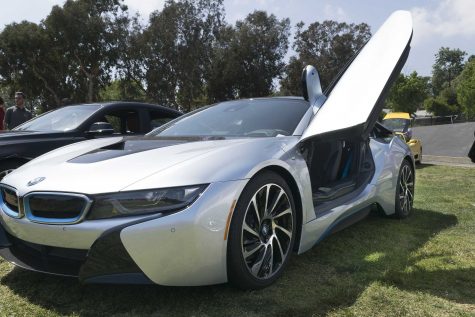 The butterfly doors on the BMW i8 flattered many students and staff. 