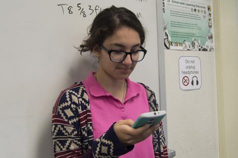 "Cell phones can be useful and relevant to school," said junior Karin Najarian, "as long as there are limitations." 