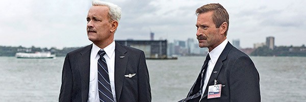 Tom Hanks as Sully and Aaron Eckhart as Jeff Skiles

