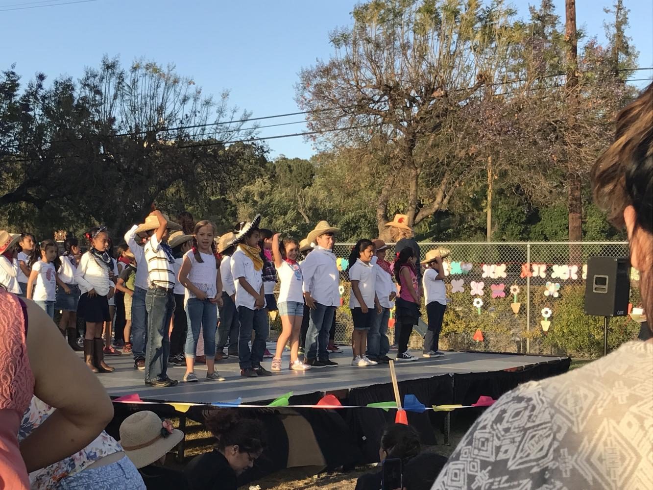 Students perform on stage during the Cerritos Spring Festival