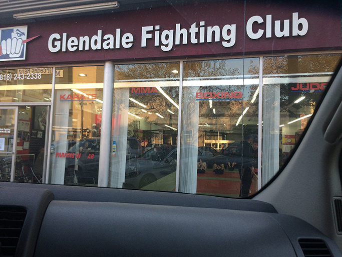The front of the Glendale Fighting Club