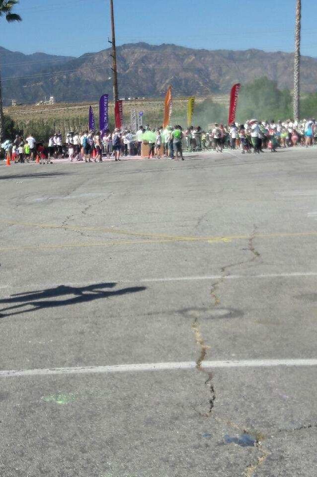 The section where runners get painted