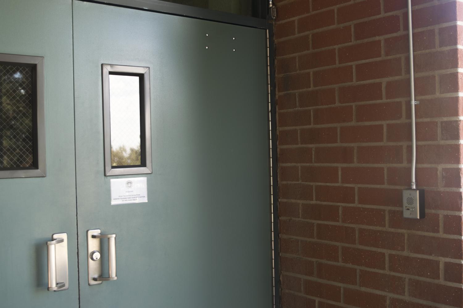 The new front door ensures the campus security
