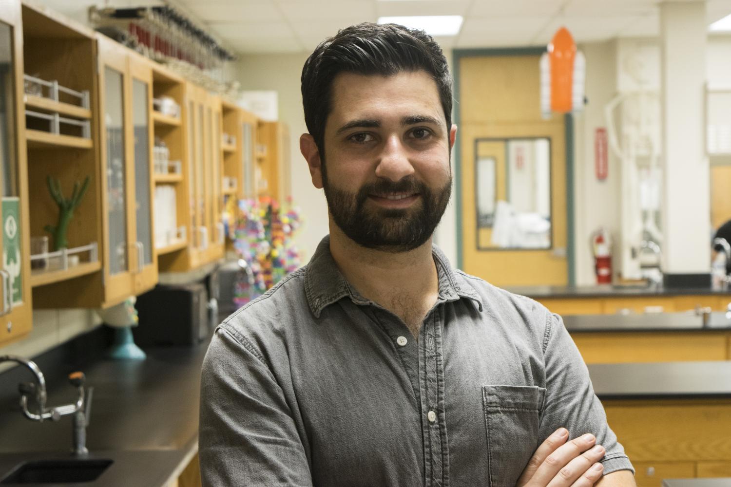 New chemistry teacher Hrant Yahiayan joins Clark. 