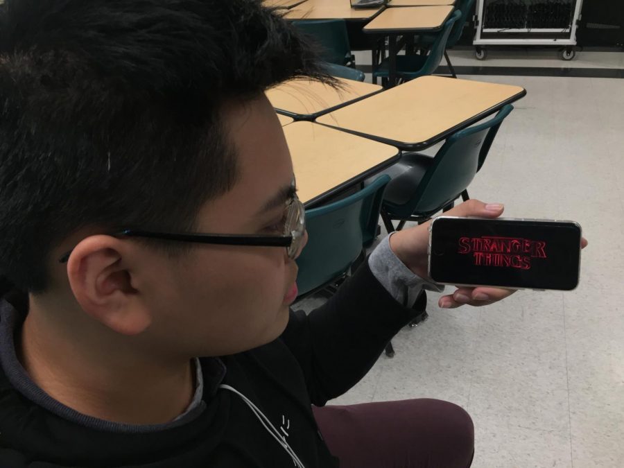 Junior Bryan Han is enthralled by the season two premier of Stranger Things 