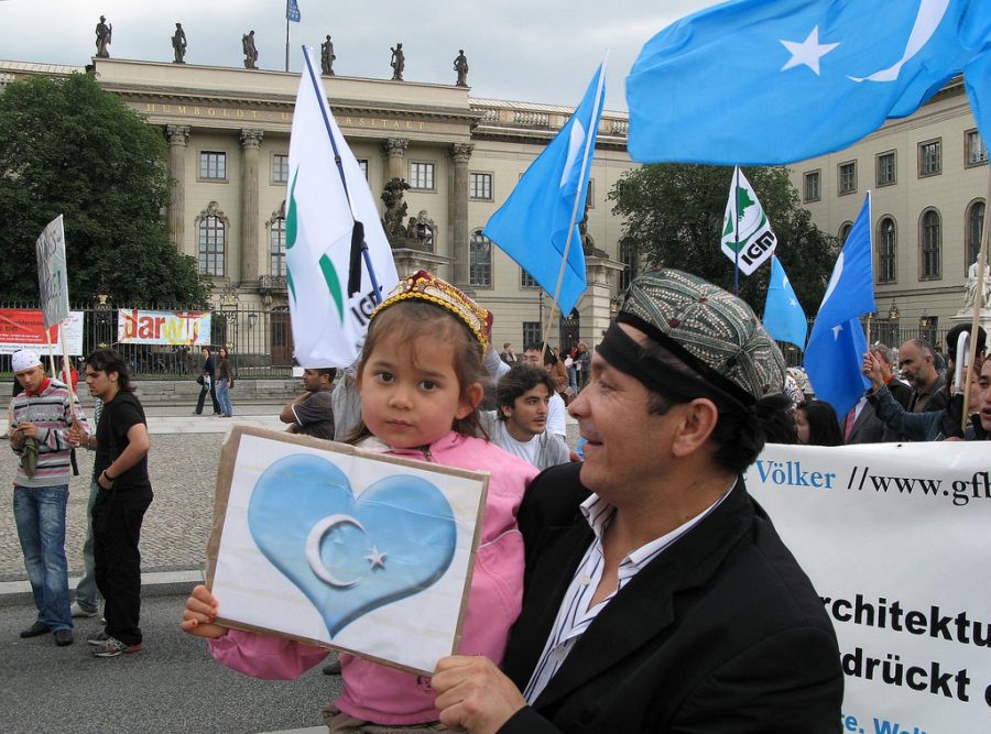 Uighur Muslims are protesting against the internment camps that are in China.