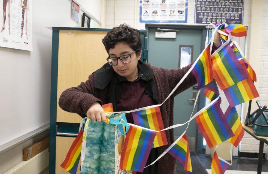 The displays were the work of the GSA Club at club and their advisor, Mr. Davarhanian.