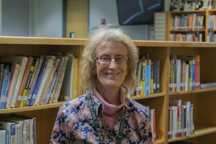 Ms.+Newcomer%2C+the+schools+librarian%2C+is+retiring+this+year+after+working+at+Clark+for+21+years.