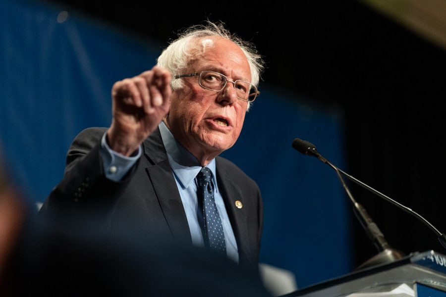 Bernie Sanders attends the 2019 Iowa Democrats Hall of Fame Celebration on June 9.