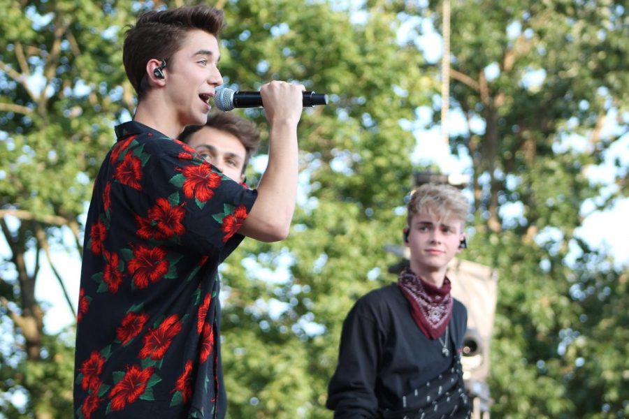 Daniel Seavey, the producer of With You This Christmas, preforms at the Indiana State Fair. 