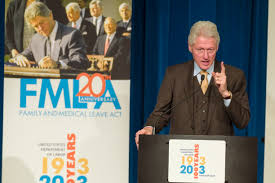  President Clinton celebrates the 20th anniversary of the Family and Medical Leave Act.