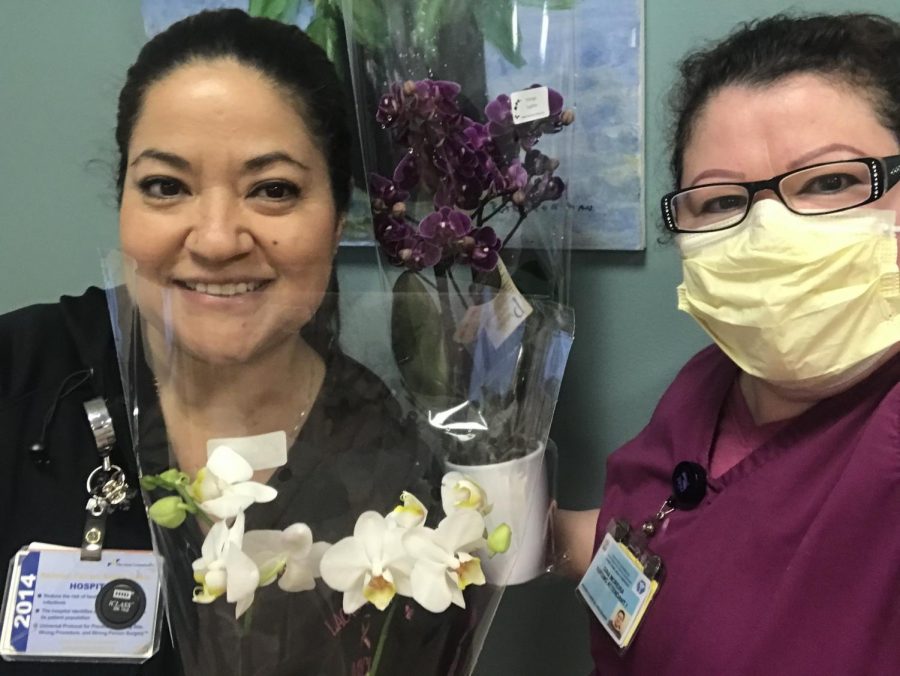 On April 10, LAC + USC Medical Center’s staff received orchids from Westerlay Orchids.