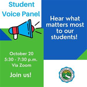 The third GUSD student voice panel was held Oct. 20 through Zoom, giving students the opportunity to speak for their school peers. 