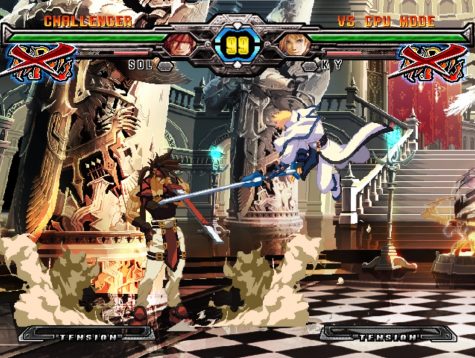 A special cutscene that occurs before the round starts in Guilty Gear XX Accent Core Plus R.