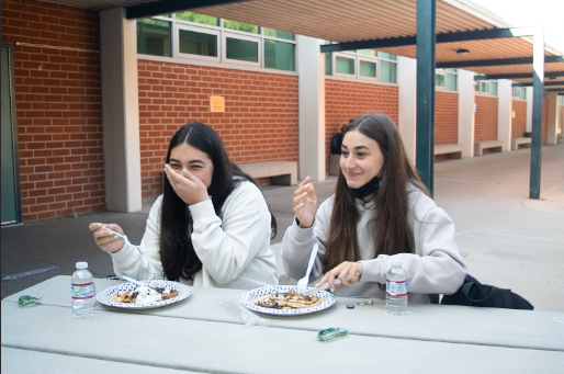 As they ate their pancakes Stella Akopyan and Paula Gharibi felt welcomed to the Clark community. We really enjoyed ourselves and loved that ASB could plan an event like this for us, Akopyan added.