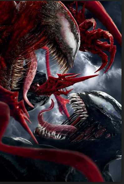 Venom comes face-to-face with Carnage, the villain of the movie. 