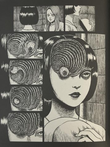 Junji Itos iconic spiral girl (Azami Kurotani) from Itos popular book series, Uzumaki. 