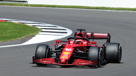  Ferraris Charles Leclerc struggles to match Red Bulls competitive pace this season.  