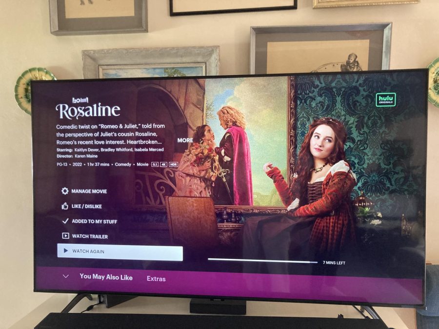 Rosaline+is+available+on+Hulu+for+viewers+to+stream.+
