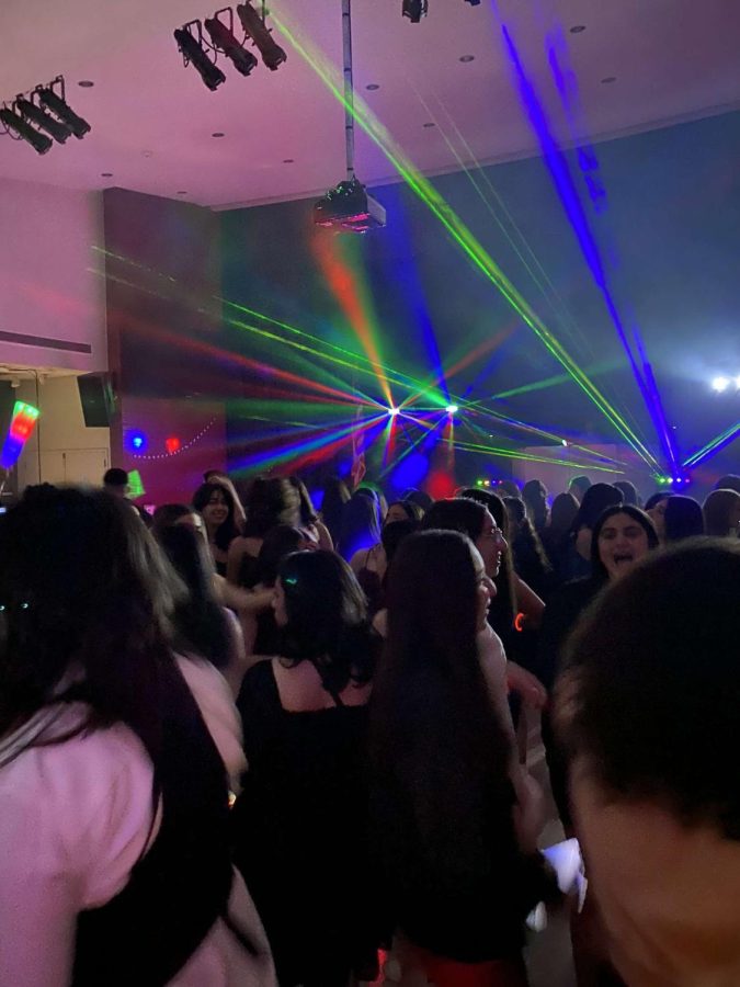  Students party all night in Clark’s decorated auditoria during Winter Formal.