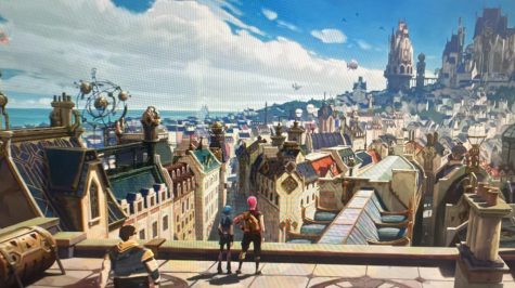 Arcanes first opening scene shows its beautiful artstyle.