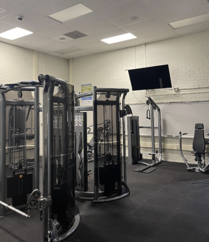 The new gym equipment for students is ready to use. 