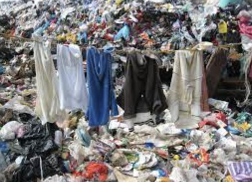 Clothes, in good condition, are starting to be disposable in dumps. 