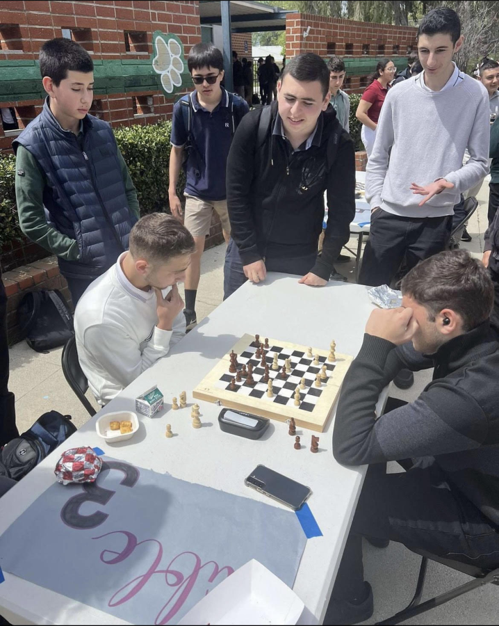 Junior Grigori Dabaghyan planning his next move against his opponent.