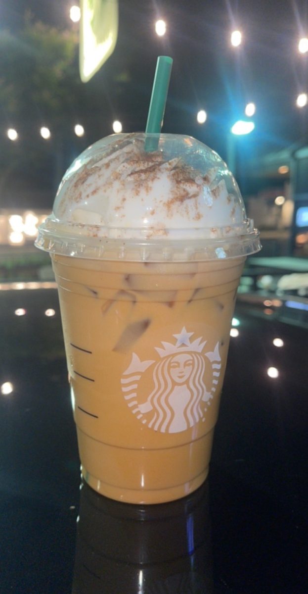 The+Starbucks+Pumpkin+Spice+latte+is+a+favorite+among+the+fall+menu.