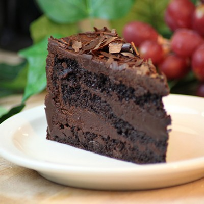 Chef Russos famous chocolate cake which is always made with fresh ingredients. 
