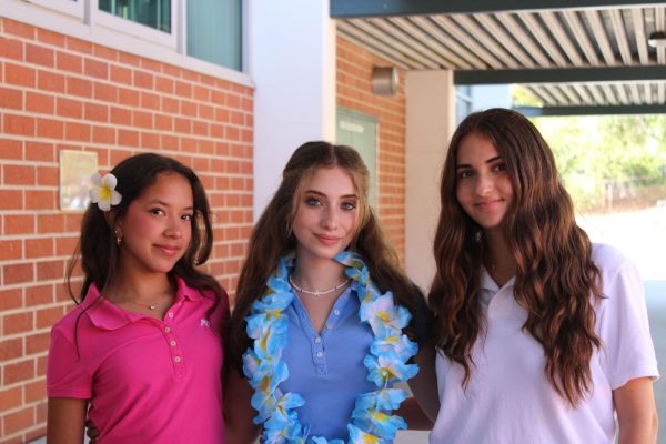 Seniors Alexis Ramirez, Celine Yousefian, and Ani Nazaryan
