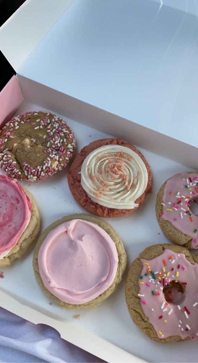 In honor of Breast Cancer Awareness Month, Crumbl introduced a selection of cookie flavors: "Pink Velvet," "Ruby Chocolate Chip," "Chocolate Strawberry Cheesecake," and "Pink Doughnut."